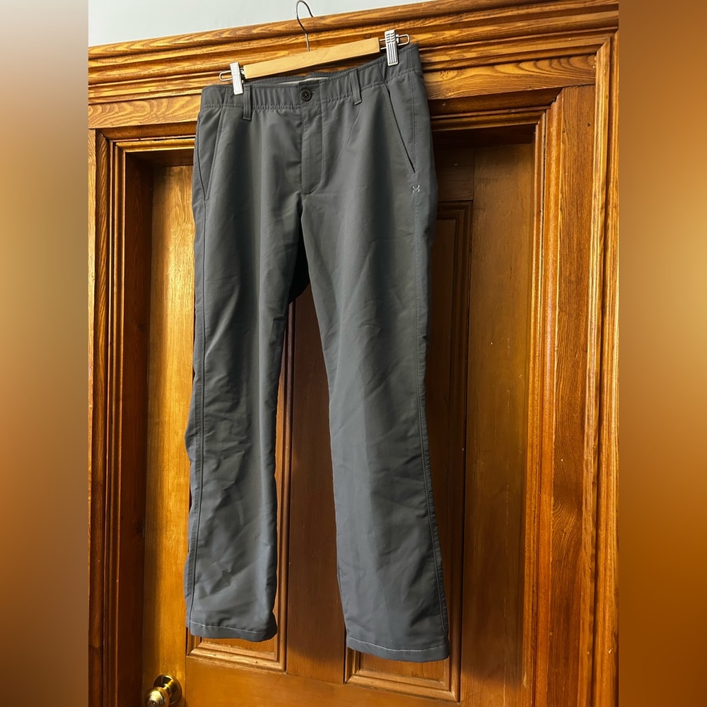 Men's Charcoal Gray Stretch Outdoor Pants - Under Armour